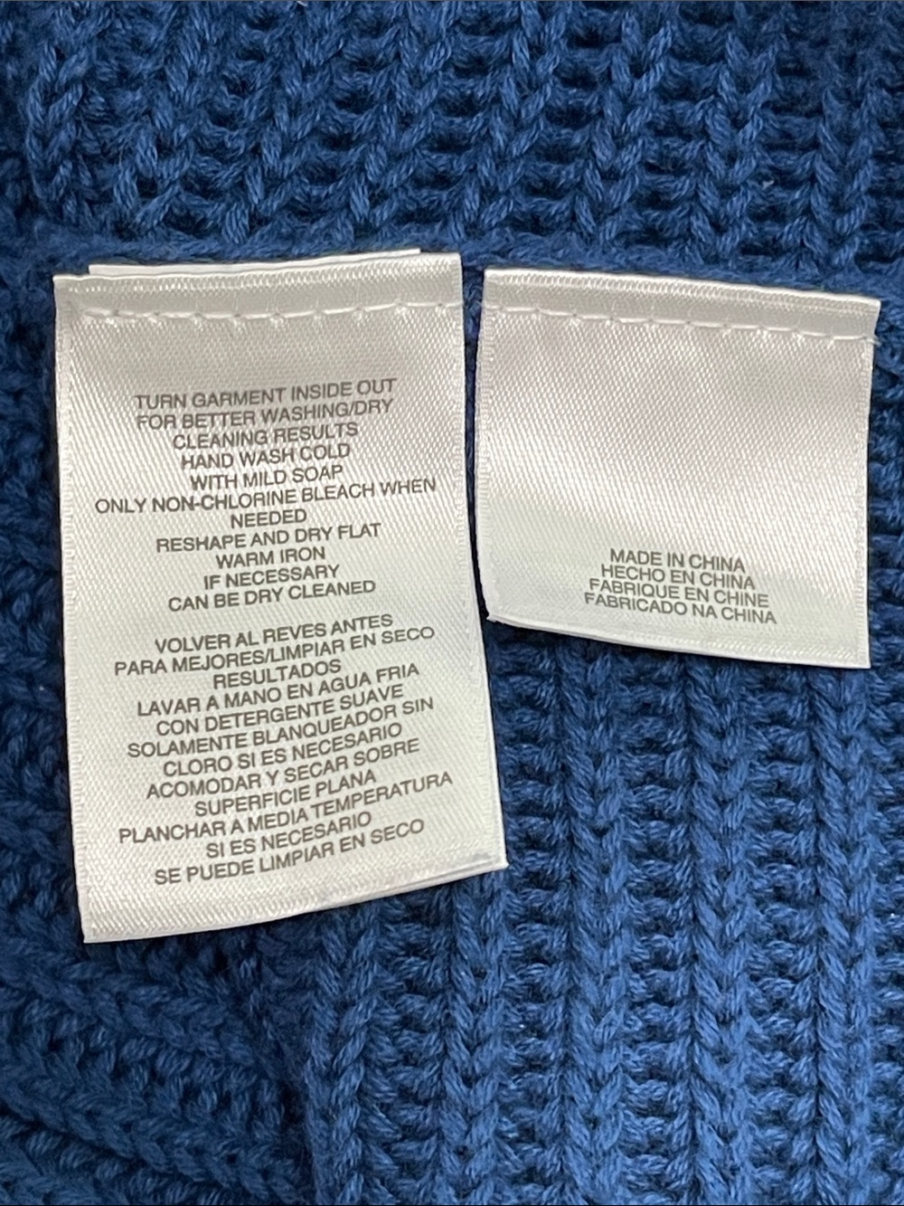 NWOT Anne Klein Royal Blue Rib Knit Boat Neck Sweater Tunic with Pockets Size L - Picture 6 of 13